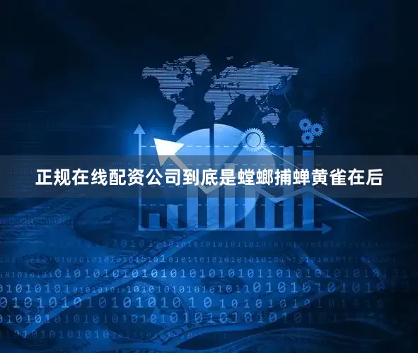 正规在线配资公司到底是螳螂捕蝉黄雀在后