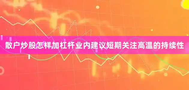 散户炒股怎样加杠杆业内建议短期关注高温的持续性
